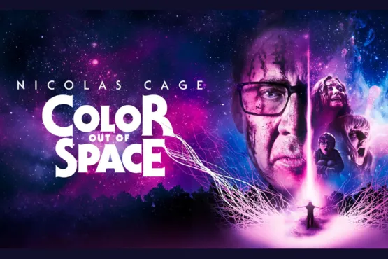 Affiche officielle de Color Out of Space mettant en avant Nicolas Cage