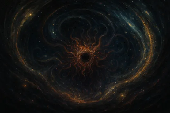 Représentation cosmique d’Azathoth, centre du néant et de l’univers