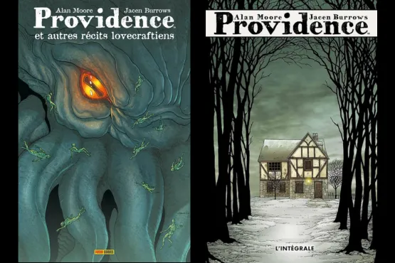 Couvertures du comics Providence d’Alan Moore et Jacen Burrows inspirées de l’univers de Lovecraft