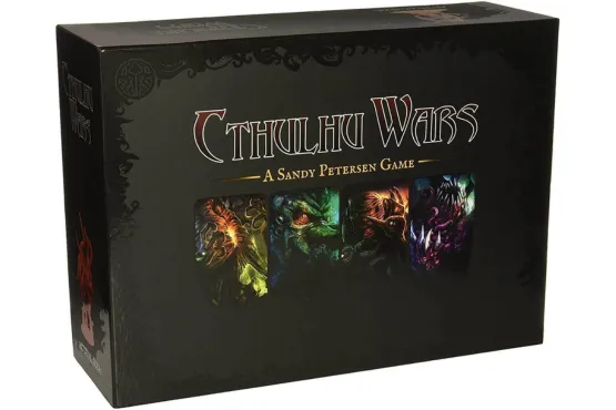 Packaging officiel du jeu Cthulhu Wars avec visuels des factions