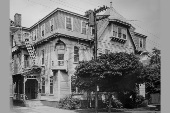Photo ancienne de la maison de Lovecraft au 194 Angell Street, aujourd’hui disparue.