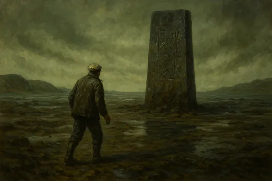 Décor sous-marin avec ruines anciennes évoquant le mythe de Dagon
